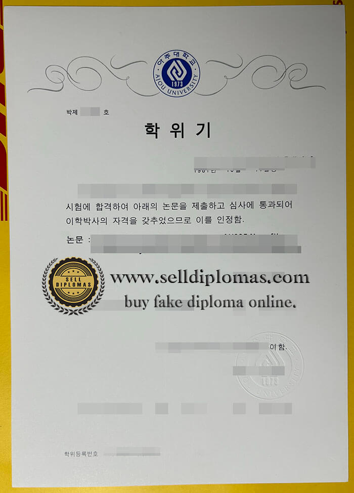 buy fake ajou university diploma