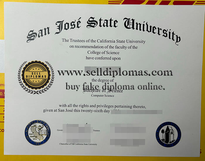 buy fake San Jose State University diploma