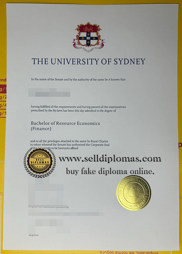 buy fake University of Sydney diploma