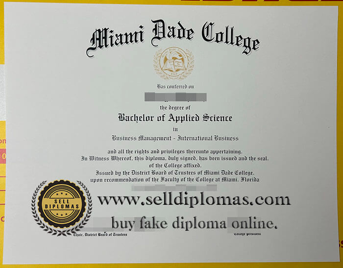 buy fake miami dade college diploma