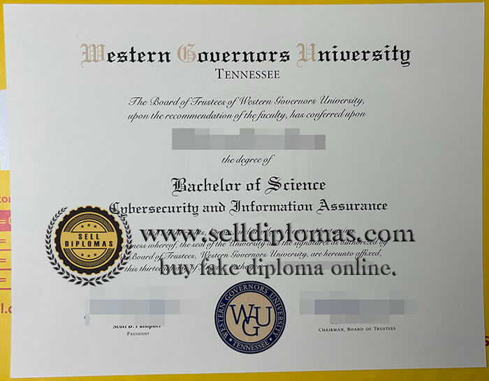buy fake Western Governors University diploma