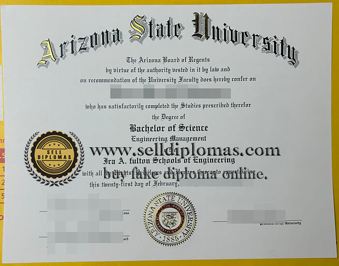 buy fake Arizona State University diploma