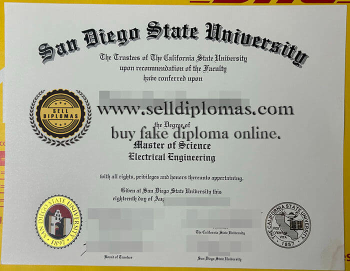 buy fake san diego state university diploma