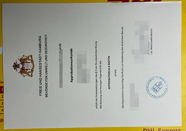Purchase German Approbationsurkunde Certificate