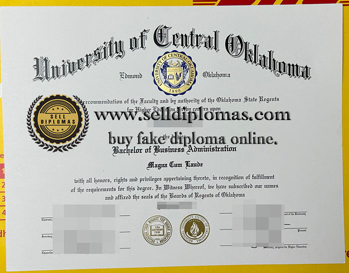 buy fake University of Central Oklahoma diploma