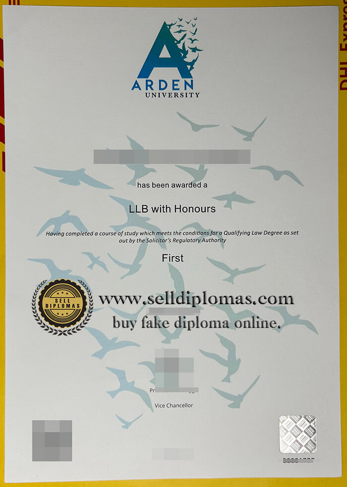 buy fake Arden University diploma
