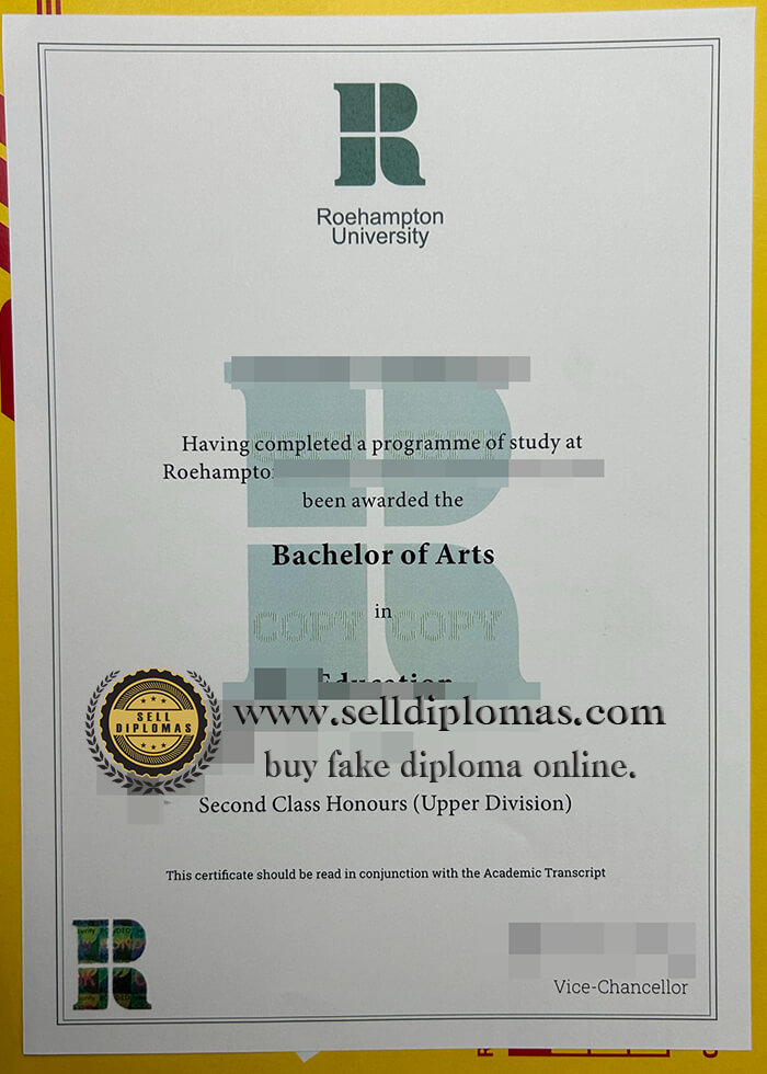 buy fake roehampton university diploma