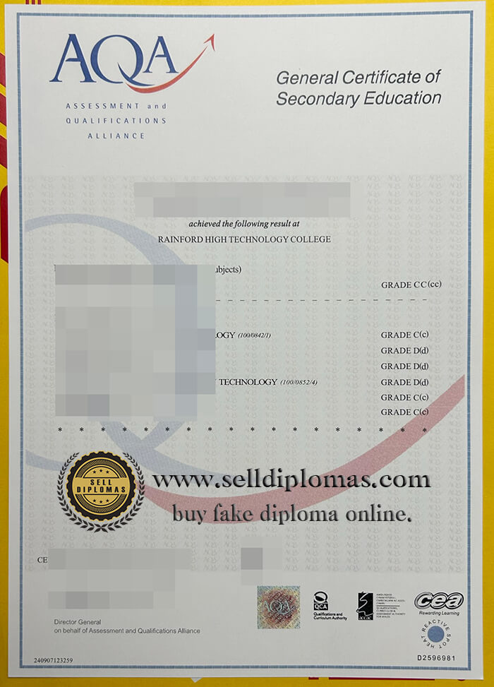 buy fake AQA diploma