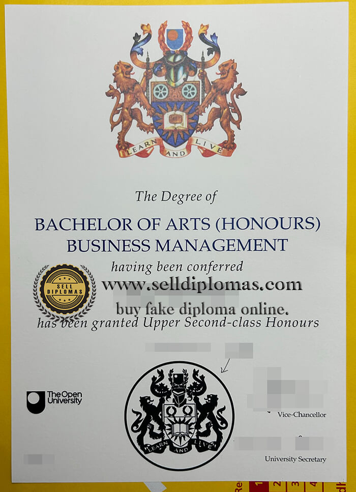 buy fake The open university diploma