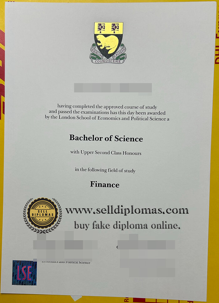 buy fake London School of Economics diploma
