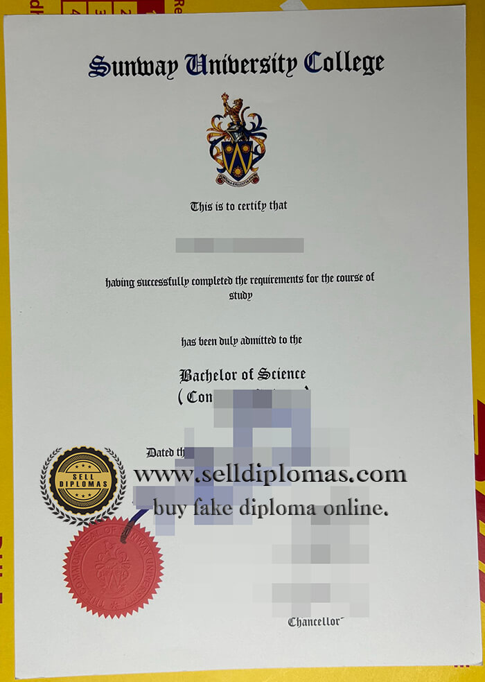 buy fake sunway university college diploma