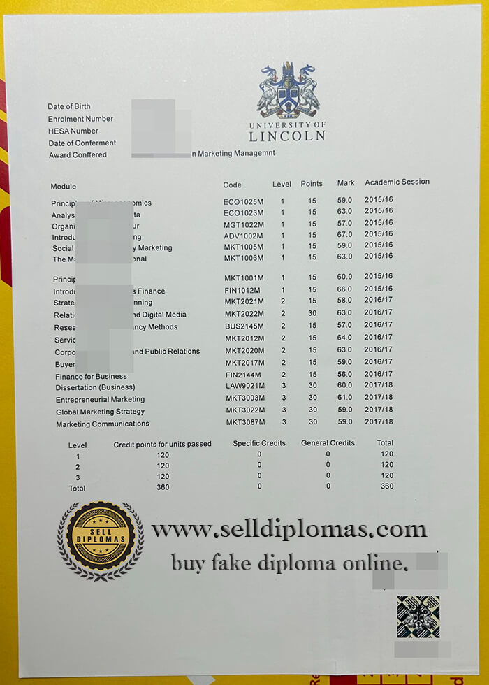 buy fake university of lincoln diploma