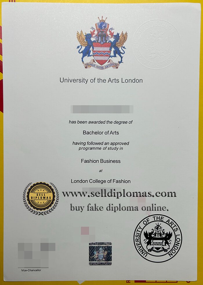 buy fake University of the Arts London diploma