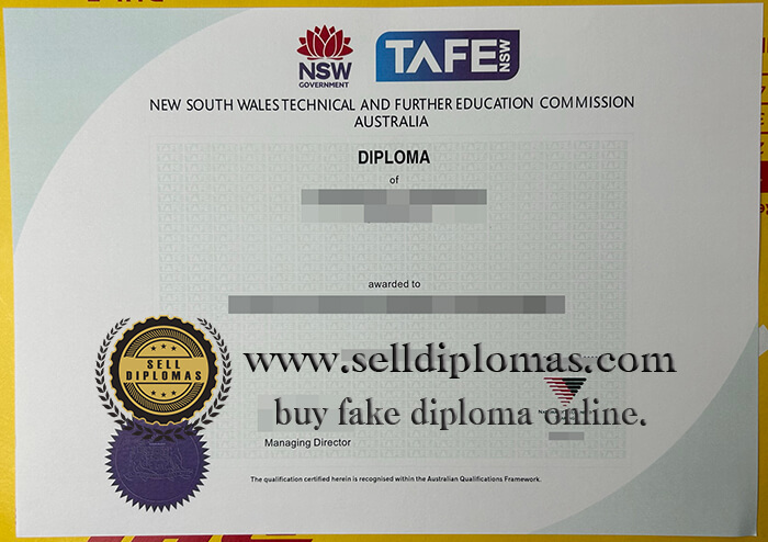 make fake TAFE NSW diploma