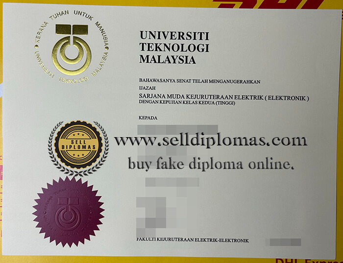 buy fake Universiti Teknologi Malaysia diploma