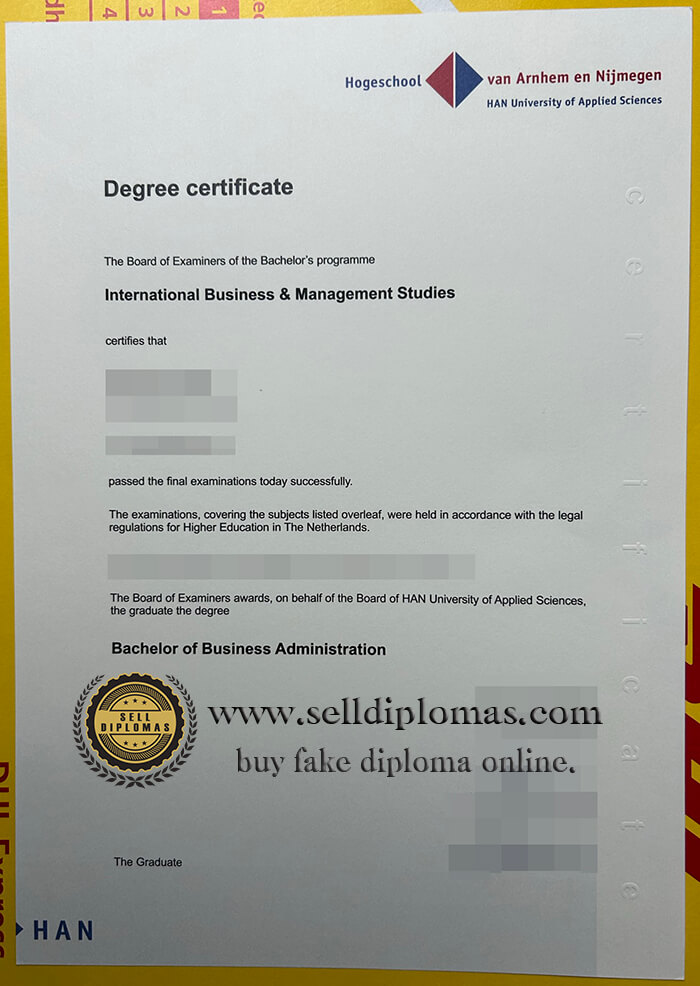 buy fake HAN University of Applied Sciences diploma