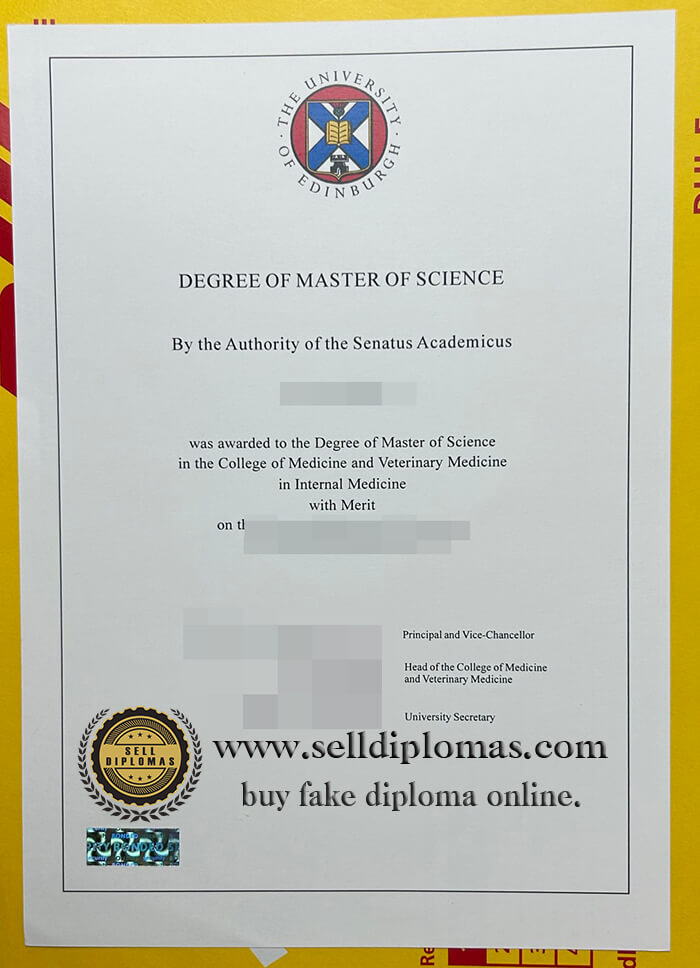 buy fake The university of edinburgh diploma