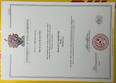 Sell fake Stellenbosch University degree certificate online.