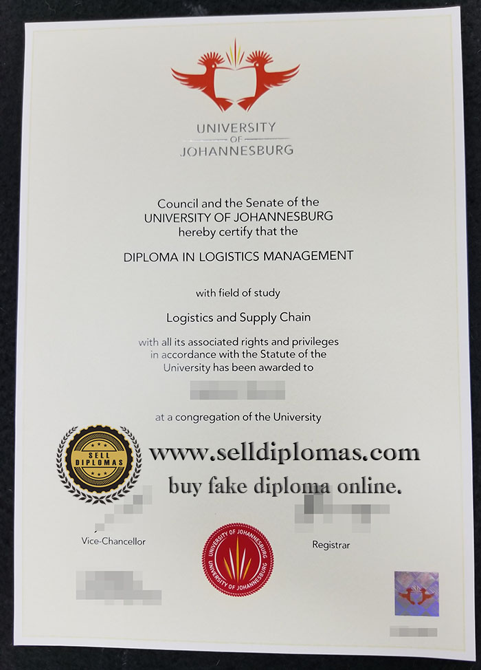 buy fake University of Johannesburg diploma