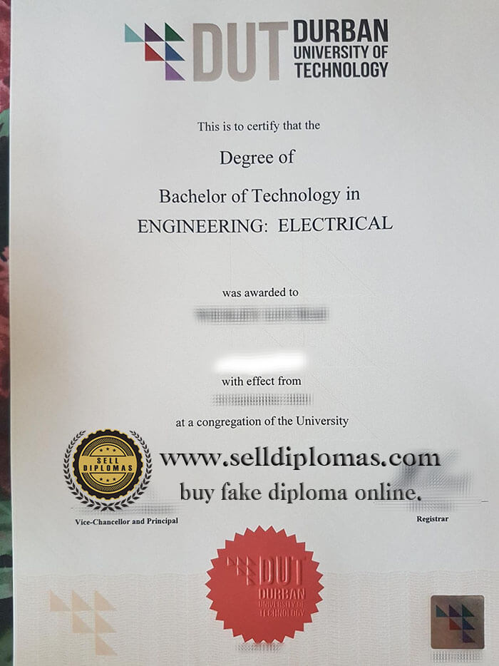 buy fake Durban University of Technology diploma