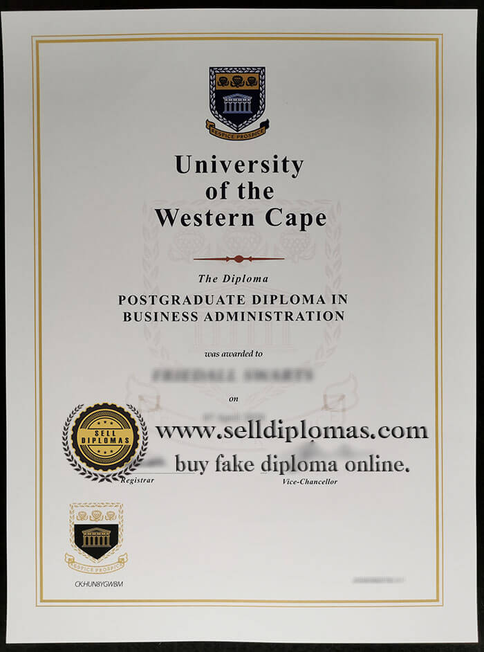 buy fake University of the Western Cape diploma