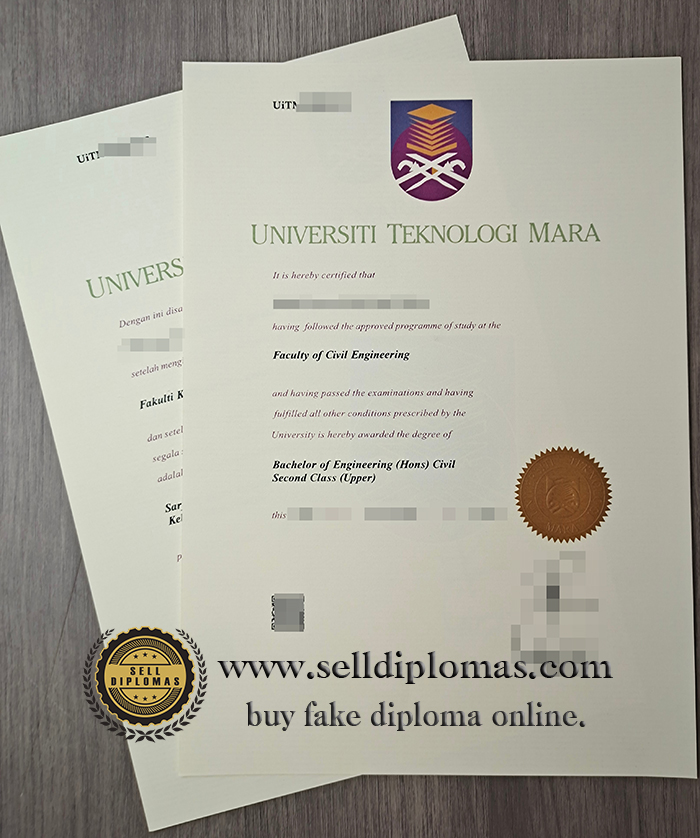 buy fake Universiti teknologi mara diploma