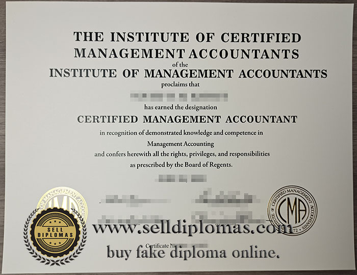 buy fake CMA certificae.