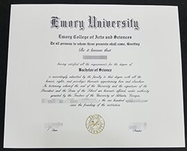 where to buy Emory University diploma certificate Bachelor’s degree？