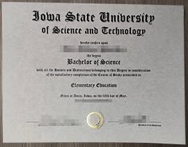 where to buy lowa state university of science and trchnology diploma certificate Bachelor’s degree？