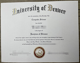 where to buy University of Denver diploma certificate Bachelor’s degree？