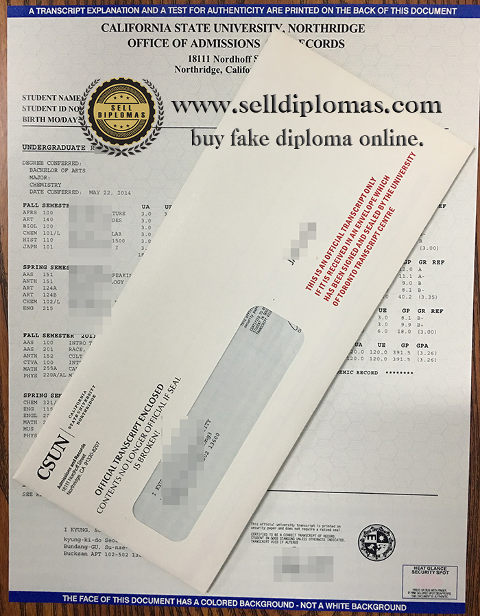 California State University Northwestern transcripts for sale online.