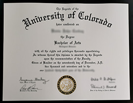 Order University of Colorado diploma online.