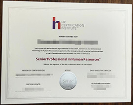 Where can I buy HR certification institute certificate.