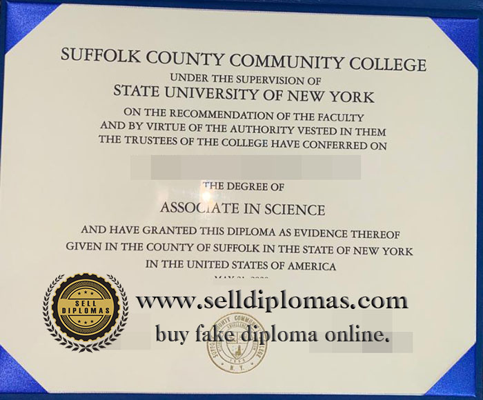 where to buy suffolk county community college diploma certificate?