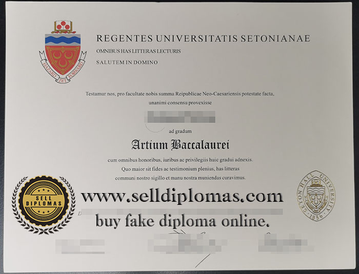 Sell fake Seton Hall University diploma online.
