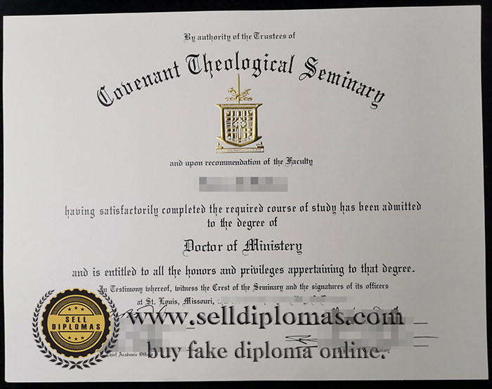 Sell ​​fake Covenant Theological Seminary diploma online.