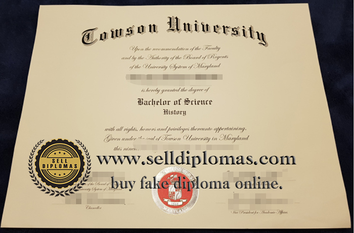 How to buy Towson University degree certificate?