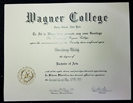 Sell fake Wagner College diploma online.