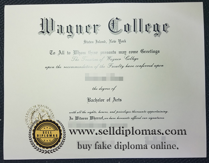 Sell fake Wagner College diploma online.