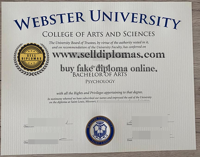 How to purchase a Webster University certificate?
