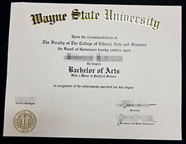 where to buy wayne state university diploma certificate?