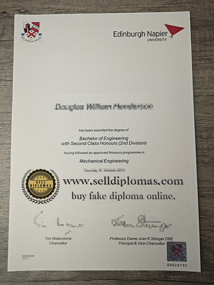 Why do you need to buy an Edinburgh Napier University diploma?