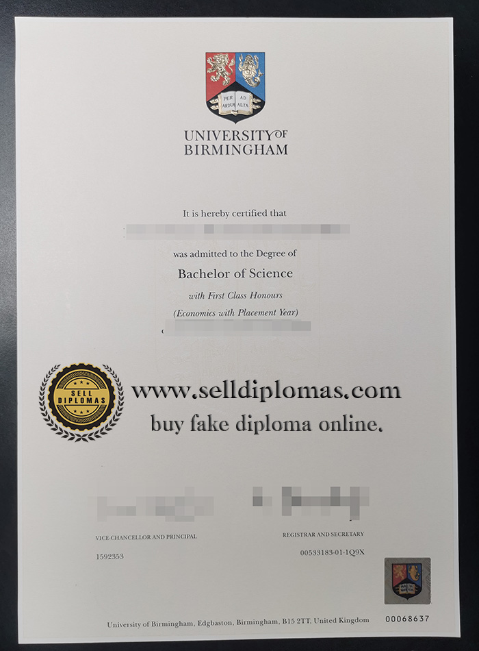 why to buy University of Birmingham certificate?