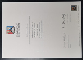 why to buy University of Birmingham certificate?