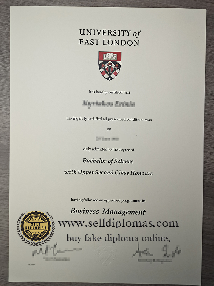 Why buy University of East London certificate?