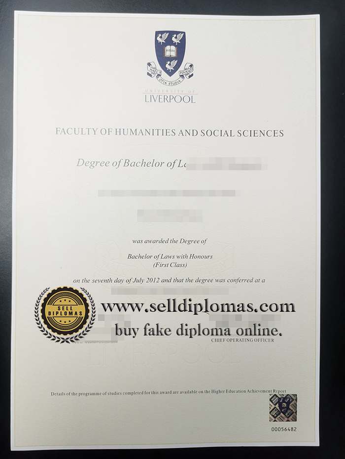 where to buy University of Liverpool diploma certificate?
