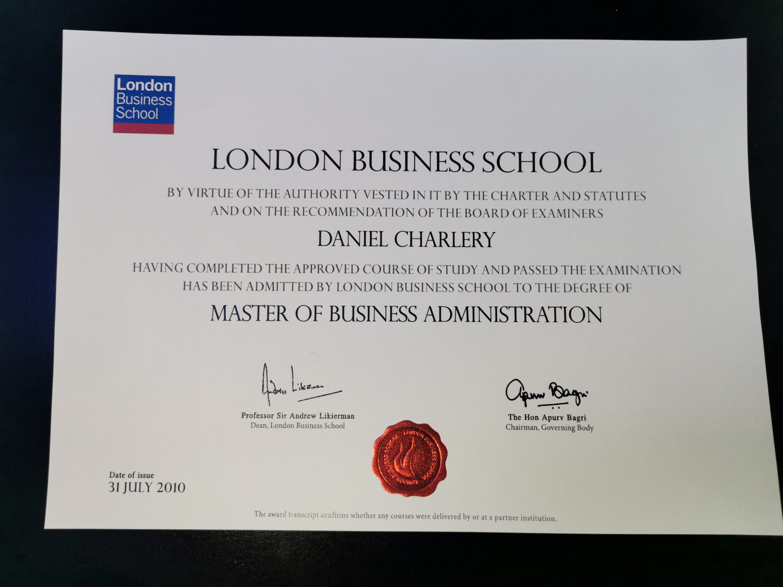 Buy London Business School Diploma Online.